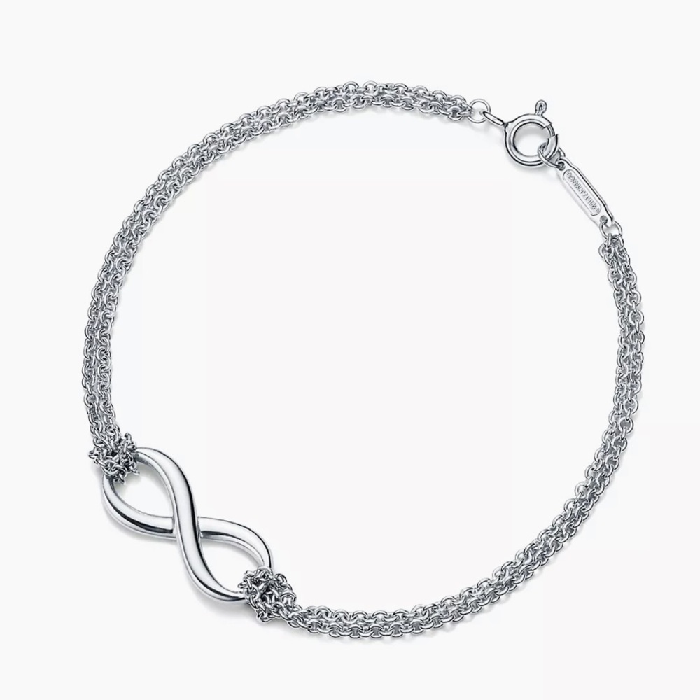 Tiffany & Co. 925 Sterling Silver Infinity Bracelet